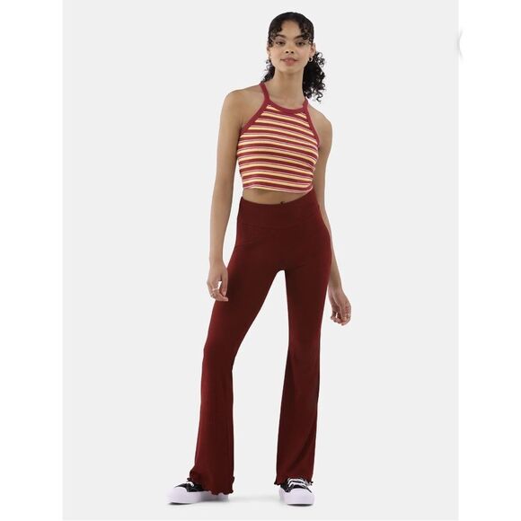 Women's Juniors Pull-On Flare Leg Bell Bottom Hippie Pants 2-Pack Size M - Picture 11 of 12